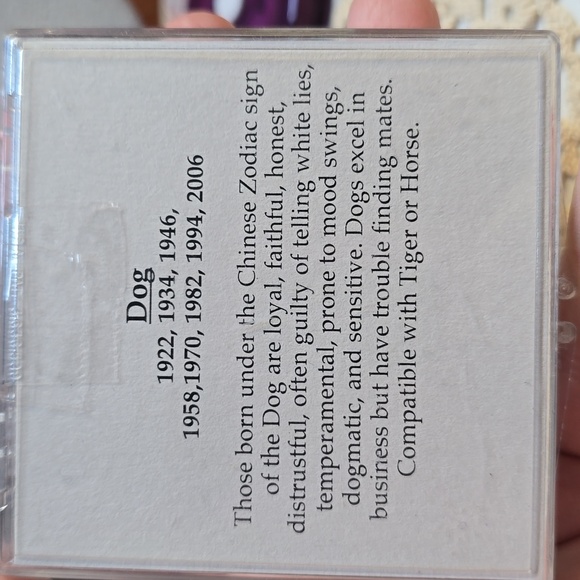 David Aubrey Chinese Dog Zodiac Charm Cluster Goldtone 16" Length - Picture 6 of 7